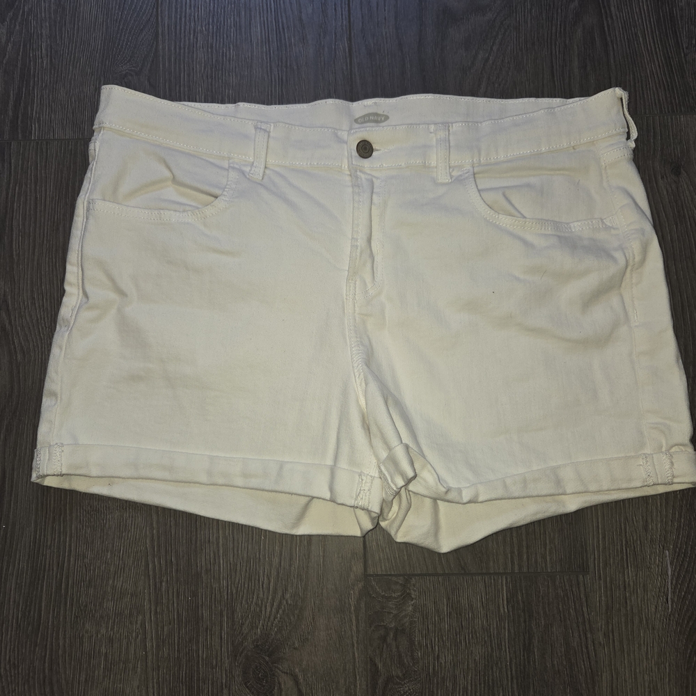 Old Navy Women's White Jean Shorts